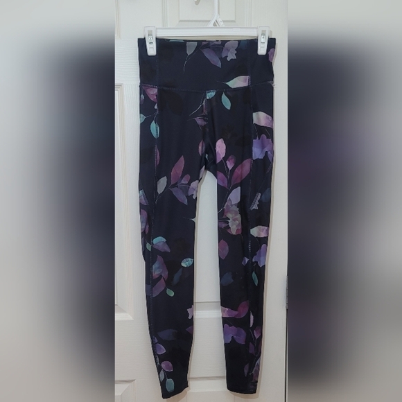 All In Motion Contour Power Waist Floral Women's Leggings - Picture 3 of 7